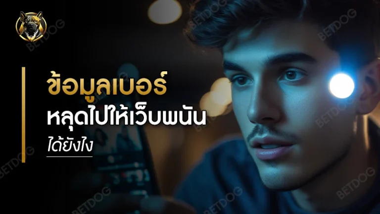 ข้อมูลเบอร์ หลุดไปให้เว็บพนันได้ยังไง