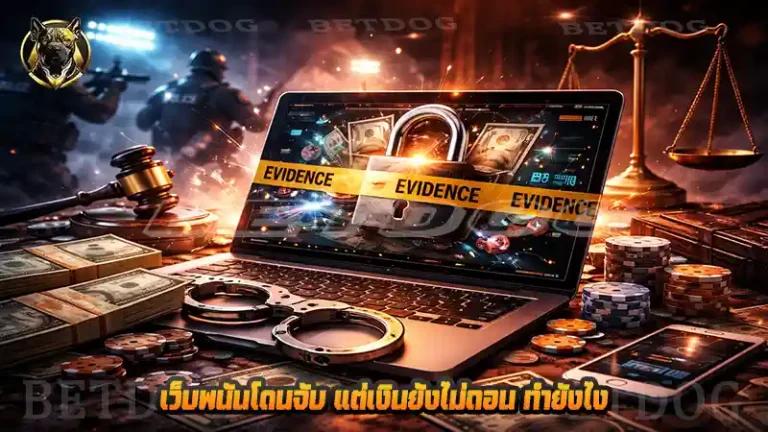 เว็บพนันโดนจับ แต่เงินยังไม่ถอน ทำยังไง