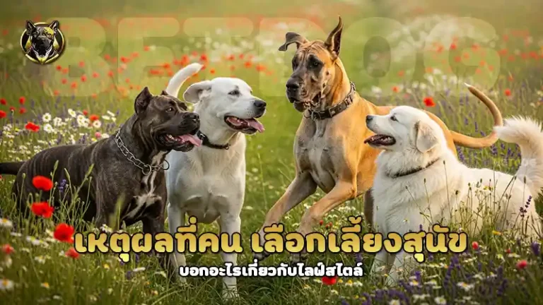 เหตุผลที่คน เลือกเลี้ยงสุนัข