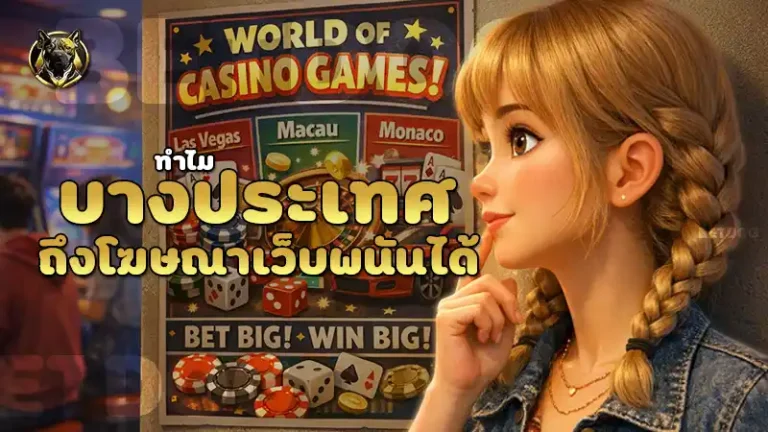 ทำไมบางประเทศ ถึงโฆษณาเว็บพนันได้